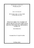 Báo cáo tóm tắt đề tài khoa học và công nghệ cấp Đại học Đà Nẵng: Tính toán hiệu ứng âm-điện-từ trong hệ bán dẫn hai chiều bằng phương pháp phương trình Động lượng tử