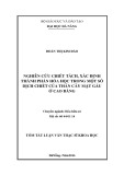 Tóm tắt luận văn Thạc sĩ Khoa học: Nghiên cứu chiết tách, xác định thành phần hóa học trong một số dịch chiết của thân cây mật gấu ở Cao Bằng