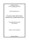 Tóm tắt luận văn Thạc sĩ Khoa học máy tính: Ứng dụng Logic mờ xây dựng mô hình trắc nghiệm thích nghi