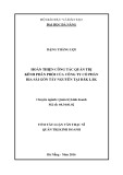 Tóm tắt luận văn Thạc sĩ Quản trị kinh doanh: Hoàn thiện công tác quản trị kênh phân phối của Công ty Cổ phần Bia Sài Gòn Tây Nguyên tại Đăk Lăk