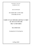 Báo cáo tóm tắt tổng kết đề tài khoa học và công nghệ cấp Đại học Đà Nẵng: Nghiên cứu thiết kế mẫu lò khí hóa than đá kiểu ngược chiều phục vụ thí nghiệm