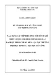 Tóm tắt báo cáo tổng kết đề tài khoa học và công nghệ cấp Đại học Đà Nẵng: Xây dựng lộ trình hướng tới đánh giá chất lượng chương trình đào tạo đại học theo chuẩn AUN-QA tại trường Đại học Kinh tế, Đại học Đà Nẵng