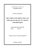 Tóm tắt luận văn Thạc sĩ Kinh tế: Phát triển nuôi trồng thủy sản trên địa bàn huyện Tuy Phước, tỉnh Bình Định