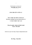 Tóm tắt luận văn thạc sĩ Quản trị kinh doanh: Hoàn thiện hệ thống xếp hạng tín dụng nội bộ tại Ngân hàng Đầu tư và Phát triển Việt Nam
