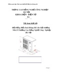 Đồ án môn học Tính toán thiết kế Điều hoà không khí: Hệ thống điều hoà không khí cho hội trường Nhà D Trường Cao Đẳng Nghề Công  Nghiệp Hà Nội