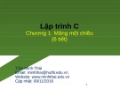 Bài giảng Kỹ thuật lập trình: Chương 1 - Trần Minh Thái