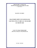 Luận văn Thạc sĩ Quản trị kinh doanh: Hoạch định chiến lược kinh doanh cho Tổng Công ty Điện lực Thành phố Hà Nội đến năm 2020