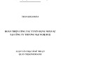 Luận văn Thạc sĩ Quản trị kinh doanh: Hoàn thiện công tác tuyển dụng nhân sự tại Công ty thương mại Nghị Huệ