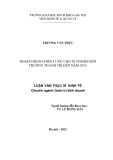 Luận văn Thạc sĩ Kinh tế: Hoạch định chiến lược cho Xí nghiệp môi trường huyện Thanh Trì đến năm 2015