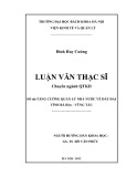 Luận văn Thạc sĩ Quản trị kinh doanh: Tăng cường quản lý nhà nước về đất đai tỉnh Bà Rịa – Vũng Tàu