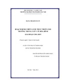 Luận văn Thạc sĩ Khoa học: Hoạch định chiến lược phát triển cho trường Trung cấp Y tế Hòa Bình giai đoạn 2011-2015