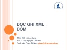 Bài giảng Đọc ghi XML DOM