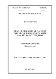 Tóm tắt luận văn Thạc sĩ Quản lý công: Quản lý nhà nước về hải quan tại Chi cục Hải quan cửa khẩu sân bay quốc tế Nội Bài