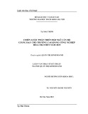 Luận văn Thạc sĩ Kỹ thuật: Chiến lược phát triển đội ngũ cán bộ giảng dạy cho trường Cao đẳng Công nghiệp Hóa chất đến năm 2015