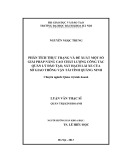 Luận văn Thạc sĩ Quản trị kinh doanh: Phân tích thực trạng và đề xuất một số giải pháp nâng cao chất lượng công tác quản lý đào tạo, sát hạch lái xe của Sở Giao thông Vận tải tỉnh Quảng Ninh