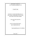 Luận văn Thạc sĩ Kỹ thuật: Xây dựng và áp dụng hệ thống quản lý chất lượng theo tiêu chuẩn ISO 9001:2008 tại Chi cục thuế huyện Trực Ninh, tỉnh Nam Định