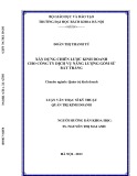 Luận văn Thạc sĩ Kỹ thuật: Xây dựng chiến lược kinh doanh cho công ty Dịch vụ Năng lượng gốm sứ Bát Tràng