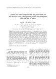 Nghiên cứu ảnh hưởng của cách thức điều chỉnh pH đến hiệu quả xử lý kết hợp nitrat và phốt phát trong nước bằng vật liệu Fe0 nano