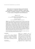 Renovation in curriculum design and textbook development: An effective solution to improving the quality of English teaching in Vietnamese schools in the context of integration and globalization