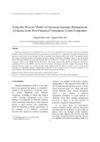 Using the M-score model in detecting earnings management: Evidence from non-financial Vietnamese listed companies