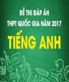 Đề thi đáp án THPT Quốc gia năm 2017 môn Tiếng Anh (Mã đề 409)