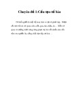 Chuyên đề 1: Cấu tạo tế bào