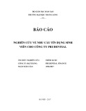 Báo cáo: Nghiên cứu về nhu cầu tín dụng sinh viên cho công ty Prudential
