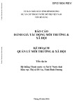 Báo cáo: Hệ thống thoát nước và Xử lý nước thải Khu vực Thị xã Dĩ An, Tỉnh Bình Dương