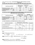Đề kiểm tra 1 tiết môn Giải tích lớp 11 năm 2016 - THPT Phạm Văn Đồng