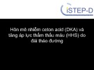 Bài giảng Hôn mê nhiễm ceton acid (DKA) và tăng áp lực thẳm thấu máu (HHS) do đái tháo đường