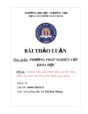 Bài thảo luận: Nghiên cứu giải pháp nâng cao kỹ năng mềm cho sinh viên khoa Tài chính ngân hàng