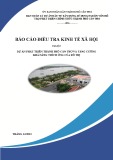 Báo cáo điều tra kinh tế xã hội thuộc dự án phát triển thành phố Cần Thơ và tăng khả năng thích ứng của đô thị