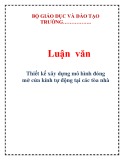 Luận văn: Thiết kế xây dựng mô hình đóng mở cửa tự động tại các tòa nhà