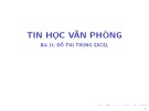 Bài giảng Tin học văn phòng: Bài 11 - Bùi Thị Thu Cúc