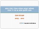 Báo cáo tình hình hoạt động của TT DI & ADR Quốc gia giai đoạn 2009 – 2010