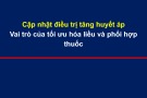 Báo cáo Cập nhật điều trị tăng huyết áp: Vai trò của tối ưu hóa liều và phối hợp thuốc