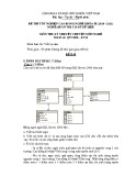 Đề thi tốt nghiệp cao đẳng nghề khoá II (năm 2008 - 2011) nghề Quản trị cơ sở dữ liệu môn thi lý thuyết nghề - Mã đề thi: QTCSDL-LT22