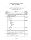 Đáp án đề thi tốt nghiệp cao đẳng nghề khoá II (năm 2008 - 2011) nghề Lập trình máy tính môn thi lý thuyết chuyên môn nghề - Mã đề thi: DA LTMT - LT03