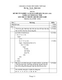 Đáp án đề thi tốt nghiệp cao đẳng nghề khoá II (năm 2008 - 2011) nghề Lập trình máy tính môn thi lý thuyết chuyên môn nghề - Mã đề thi: DA LTMT - LT01