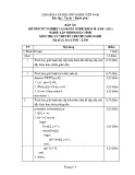 Đáp án đề thi tốt nghiệp cao đẳng nghề khoá II (năm 2008 - 2011) nghề Lập trình máy tính môn thi lý thuyết chuyên môn nghề - Mã đề thi: DA LTMT - LT09