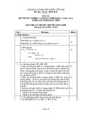 Đáp án đề thi tốt nghiệp cao đẳng nghề khoá II (năm 2008 - 2011) nghề Lập trình máy tính môn thi lý thuyết chuyên môn nghề - Mã đề thi: DA LTMT - LT18