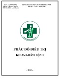 Phác đồ điều trị Khoa khám bệnh