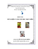 Báo cáo: Thí nghiệm vi sinh vật học thực phẩm