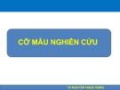 Bài giảng Nghiên cứu khoa học - Bài 17: Cỡ mẫu nghiên cứu