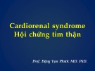 Bài giảng Cardiorenal syndrome: Hội chứng tim thận