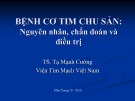 Bài giảng Bệnh cơ tim chu sản: Nguyên nhân, chẩn đoán và điều trị