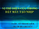 Bài giảng Vị trí điện cực trong đặt máy tạo nhịp