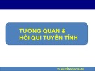 Bài giảng Nghiên cứu khoa học - Bài 10: Tương quan và hồi qui tuyến tính