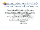 Đề tài: Mô hình CMM/CMMI trong SQA