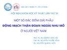 Báo cáo Một số đặc điểm giải phẫu động mạch thận đoạn ngoài nhu mô ở người Việt Nam